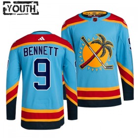 Dresovi Florida Panthers Sam Bennett 9 Adidas 2022-23 Reverse Retro 2.0 Plava Authentic - Dječji